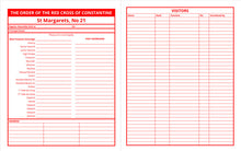 Load image into Gallery viewer, Masonic Attendance Book - Red Cross Of Constantine