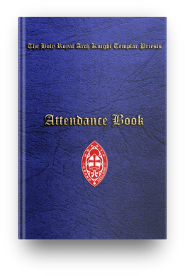 Masonic Attendance Book - Order Of Holy Royal Arch Knight Templar Priests