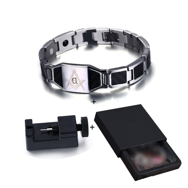 Mens stainless clearance steel magnetic bracelets