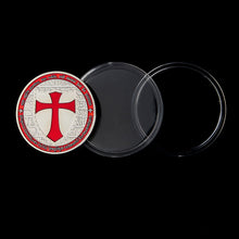 Load image into Gallery viewer, Masonic Exchange Red Knights Templar Crusaders Commemorative Masonic Freemason Silver Coin