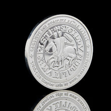 Load image into Gallery viewer, Masonic Exchange Red Knights Templar Crusaders Commemorative Masonic Freemason Silver Coin