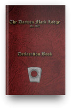 Load image into Gallery viewer, Mark Masonic Declaration Book (A5)