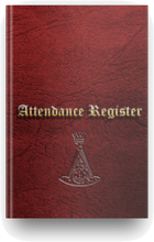 Load image into Gallery viewer, Masonic Attendance Book - Rose Croix