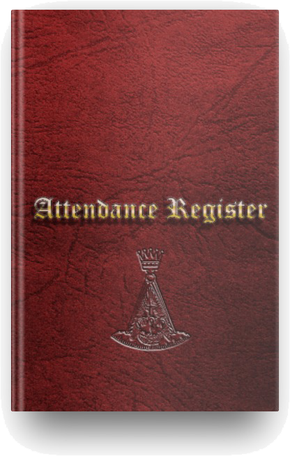 Masonic Attendance Book - Rose Croix – Raven Masonic