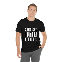 Load image into Gallery viewer, Straight Outta Lodge - Unisex Jersey Short Sleeve Tee